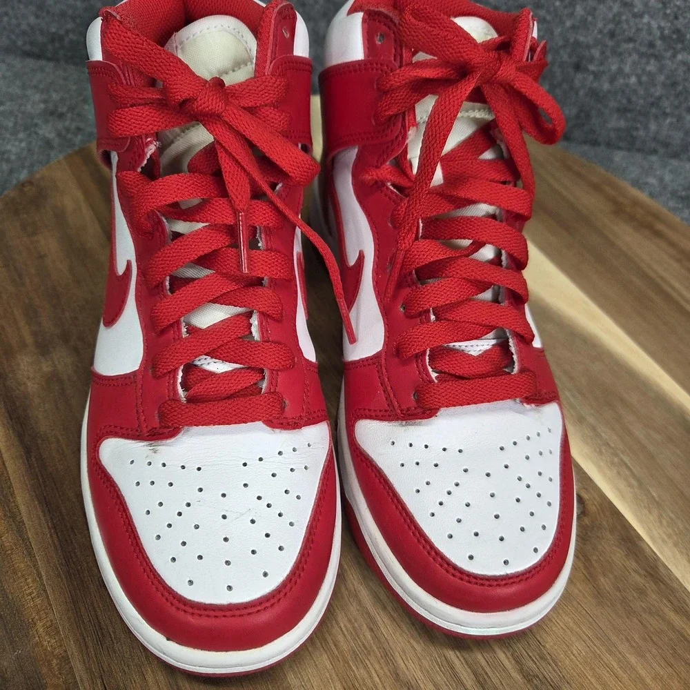 Nike Dunk High‎ Shoes Youth Size 5Y Championship Red GS Sneakers DB2179-106